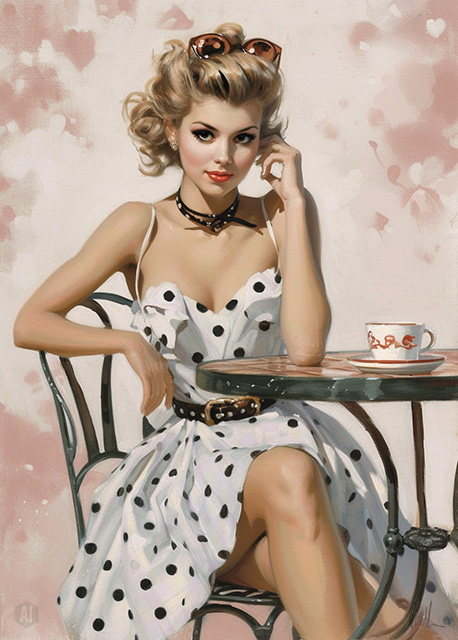 Abstract art featuring two overlapped irregular shapes with white outlines on a textured grey background. The top shape is dark brown, and the bottom shape is a pale beige. The artwork has a minimalist and modern aesthetic.