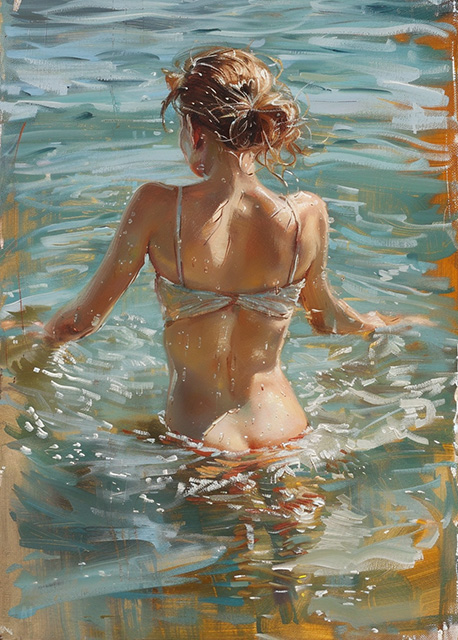 Abstract art featuring two overlapped irregular shapes with white outlines on a textured grey background. The top shape is dark brown, and the bottom shape is a pale beige. The artwork has a minimalist and modern aesthetic.